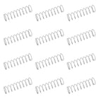 50Pcs 304 Stainless Steel Compression Springs, 0.7mm x 12mm x 45mm Small & Tiny Pen Spring for Home Repair & DIY, Workshop & Industrial Use, (Silver Tone)