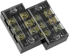 2 Pcs Dual Rows 3 Positions 600V 25A Cable Barrier Block Terminal Strip TB-2503L