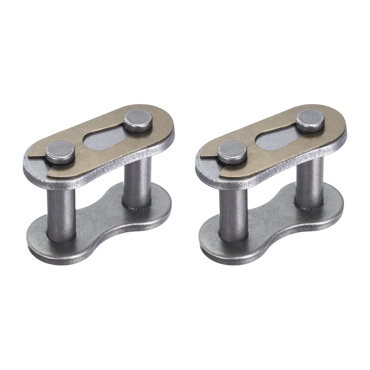 2Pcs #80H/ DIN/ISO 16AH Chain Master Connector Link Roller, 1" Pitch Carbon Steel, Standard Connecting Split Links