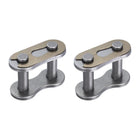 2Pcs #80H/ DIN/ISO 16AH Chain Master Connector Link Roller, 1" Pitch Carbon Steel, Standard Connecting Split Links