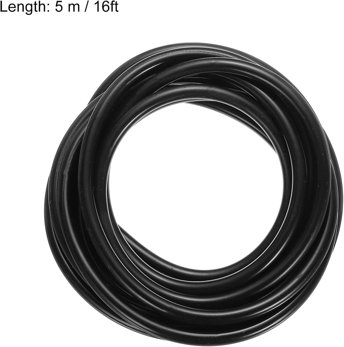 Striscia di Silicone Schiuma Isolante 6mm 4m 13ft Cavo di Gomma Schiumata Bianco Solido
