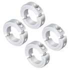 4pcs Double Split Clamp-On Shaft Collar for 1-1/8" Shaft, Two-Piece Clamping Collar, 1-7/8" OD, 1/2" Thickness, Aluminum Alloy Set Screw Split Collar Clamp