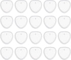 20 Pcs Heart Resin Keychain Moulds, Silicone Epoxy Mould Kit with Hole for Pendant Keychains Ornament Jewelry Art Crafts Making DIY Crafts, White