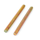 1.25mm Pitch M8 x 100mm Male Threaded Rod Bar Bronze Tone 2 Pcs