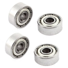 4 Pcs 624Z 4mmx13mmx5mm Single Row Shielded Deep Groove Ball Bearing