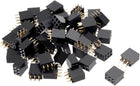 50Pcs 2.54mm Pitch 2x3-Pin Double Row Straight Connector Female Pin Header Strip PCB Board Socket