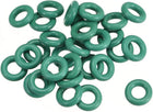 Fluorine Rubber O-Rings, 8mm OD 4mm ID 2mm Width FKM Seal Gasket for Machinery Plumbing, Green, Pack of 30
