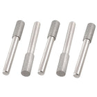 5 Pcs Cylindrical Head Shank Diamond Mounted Points File 8mmx20mmx6mm