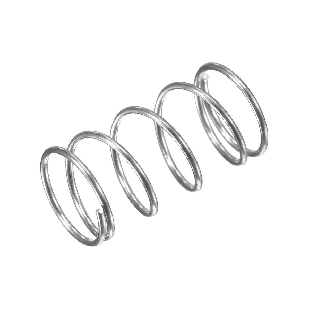 Compression Spring,304 Stainless Steel,11mm OD,0.8mm Wire Size, 12mm Compressed Length,20mm Free Length,11N Load Capacity for Home Projects, Silver Tone, 20pcs