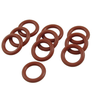 Silicone O-Ring, 18mm OD, 12mm ID, 3mm Width, VMQ Seal Rings Gasket, Red, Pack of 10