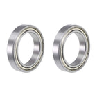 6805ZZ Deep Groove Ball Bearing 25x37x7mm Double Shielded ABEC-1 Bearings 2-Pack