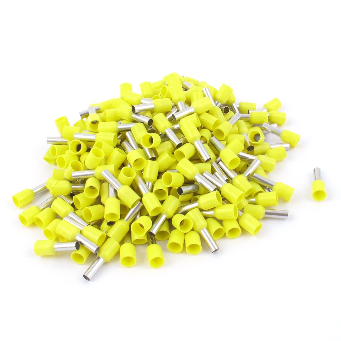 AWG12 Wire Crimp Connector Insulated Ferrule Terminal with 200 Piece, Yellow