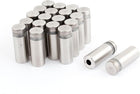 20 Pcs 12mm x 30mm Stainless Steel Frameless Standoff Clamp for Glass