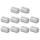 10pcs Aluminum Spacer 5mm Bore 10mm OD, 16mm Length Screw Standoff Bushing Plain Finish Round Spacer for M5 Screws Bolts and Rods