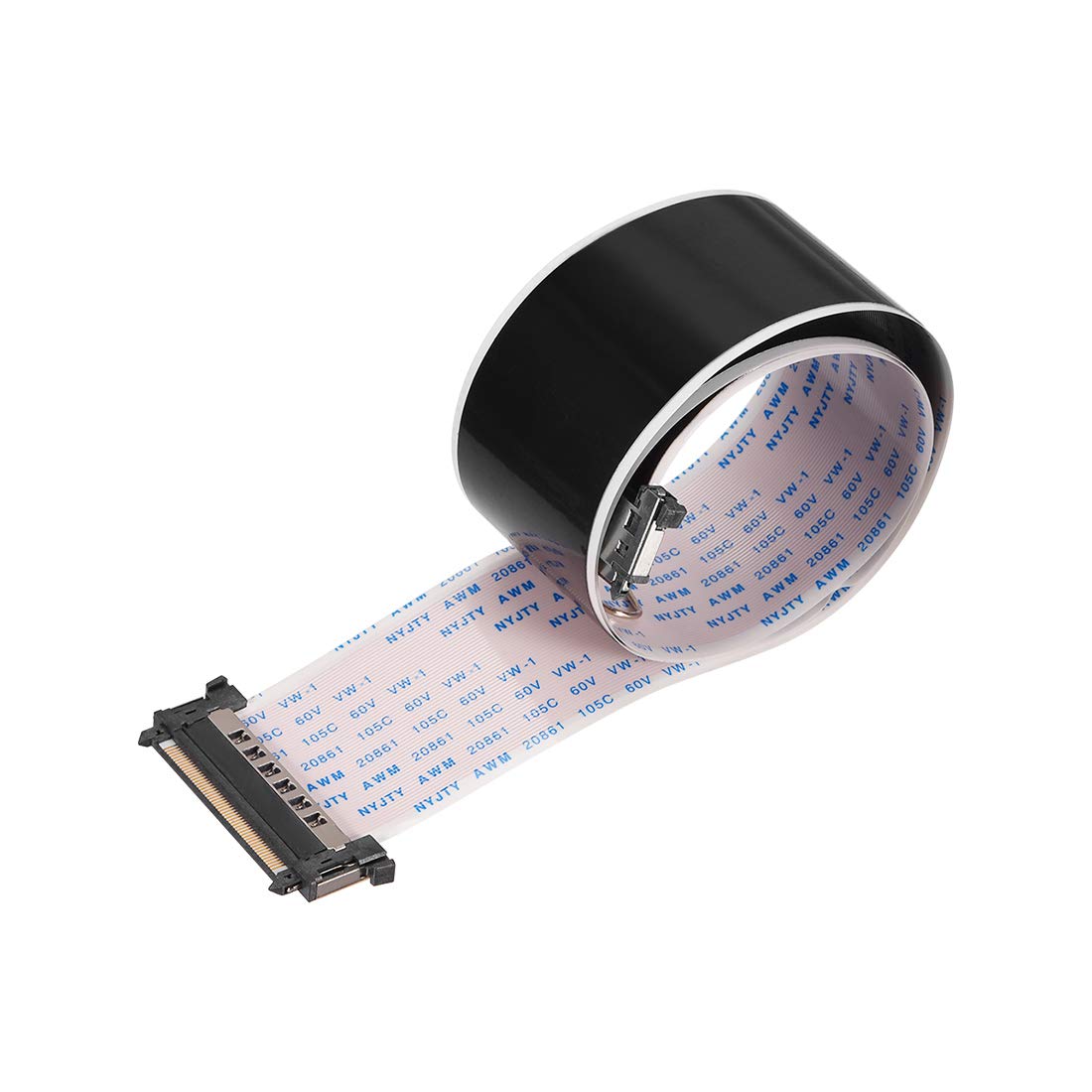 Flexible Flat Cable, 51 Pins 0.5mm Pitch 500mm FPC FFC Flexible Ribbon Cable for LCD TV Car Audio DVD Player Laptop (A Type)