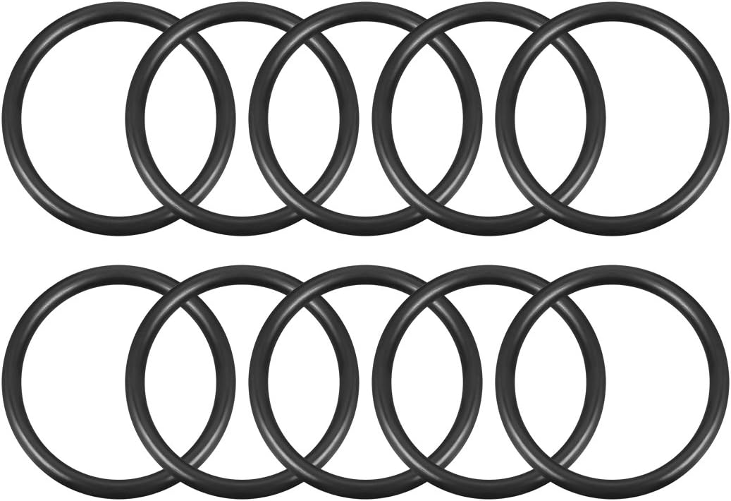 Nitrile Rubber O-Rings 58mm OD 48mm ID 5mm Width, Metric Sealing Gasket for Automotive Machine Plumbing, Pack of 10