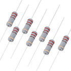 50Pcs 220 Ohm Resistor, 2W 5% Tolerance Carbon Film Resistors, 4 Bands for DIY Electronic Projects and Experiments