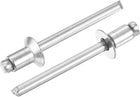 50Pcs 3/16" x 5/16" 304 Stainless Steel Countersunk Blind Rivet, Open-End Type Blind Rivets for DIY, Sheet Metal, Automotive Repairs, Furniture, Boat, and Duct Work (Silver)
