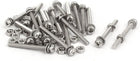 M3x30mm 304 Stainless Steel Phillips Pan Head Bolt Screw Nut w Washer 20 Sets