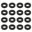 Nitrile Rubber Round Flat Washers Assortment Size 6x12x2.2mm for Faucet Pipe Water Hose Black, Pack of 16
