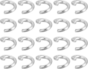500Pcs Open Jump Rings, 5mm 316 Stainless Steel O Rings, Split Rings Circle Clasp Connecting Rings for Jewelry Making Supplies Necklace Repair, Silver