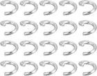 LinkMejor 200Pcs Open Jump Rings, 5mm 316 Stainless Steel O Rings, Split Rings Circle Clasp Connecting Rings for Jewelry Making Supplies Necklace Repair, Silver