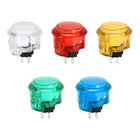 30mm Mounting Hole Momentary Game Push Button Switch Round for Arcade Video Games 5 Colors 5pcs