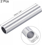 6063 Aluminum Round Tube 20mm OD 16mm Inner Dia 100mm Length Pipe Tubing 2 Pcs
