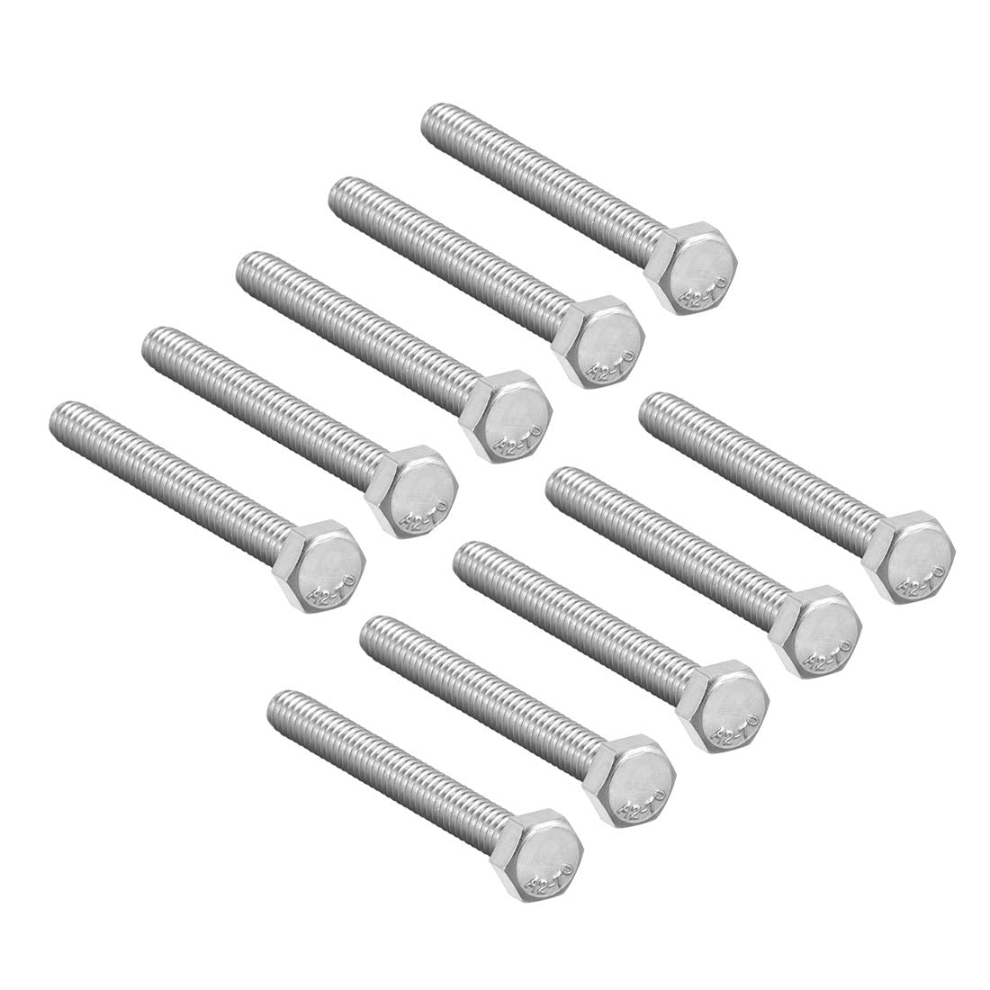M5x45mm Hex Bolts 304 Stainless Steel Hexagon Screw Bolt 10pcs