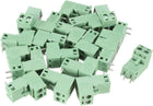 20 Pcs 5.08mm 2P Right Angle Pluggable Screw Terminal Block 300V 10A