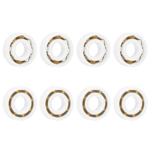 8Pcs 6202 POM Plastic Bearings, 15 x 35 x 11 mm Deep-Groove Ball Bearings, Glass Ball Nylon Cage
