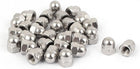 Acorn Hex Cap Nuts - 30Pcs M6 Dome Nuts 316 Stainless Steel Hexagon Decorative Cap Nut for Screws Bolts Silver Tone