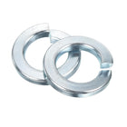7/8" Split Lock Washer, 10Pcs Carbon Steel Spring Lock Washers Metal Split Ring Washer for Screw Bolts Machinery Silver Blue