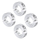 4pcs Double Split Clamp-On Shaft Collar for 7/8" Shaft, Two-Piece Clamping Collar, 1-5/8" OD, 1/2" Thickness, Aluminum Alloy Set Screw Split Collar Clamp