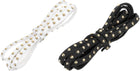 10 Pcs 1m Faux Leather Suede Cord with Rivet, 5mm Studded Microfiber Leather String Rope for DIY Making Necklaces, Bracelets (Black, White)
