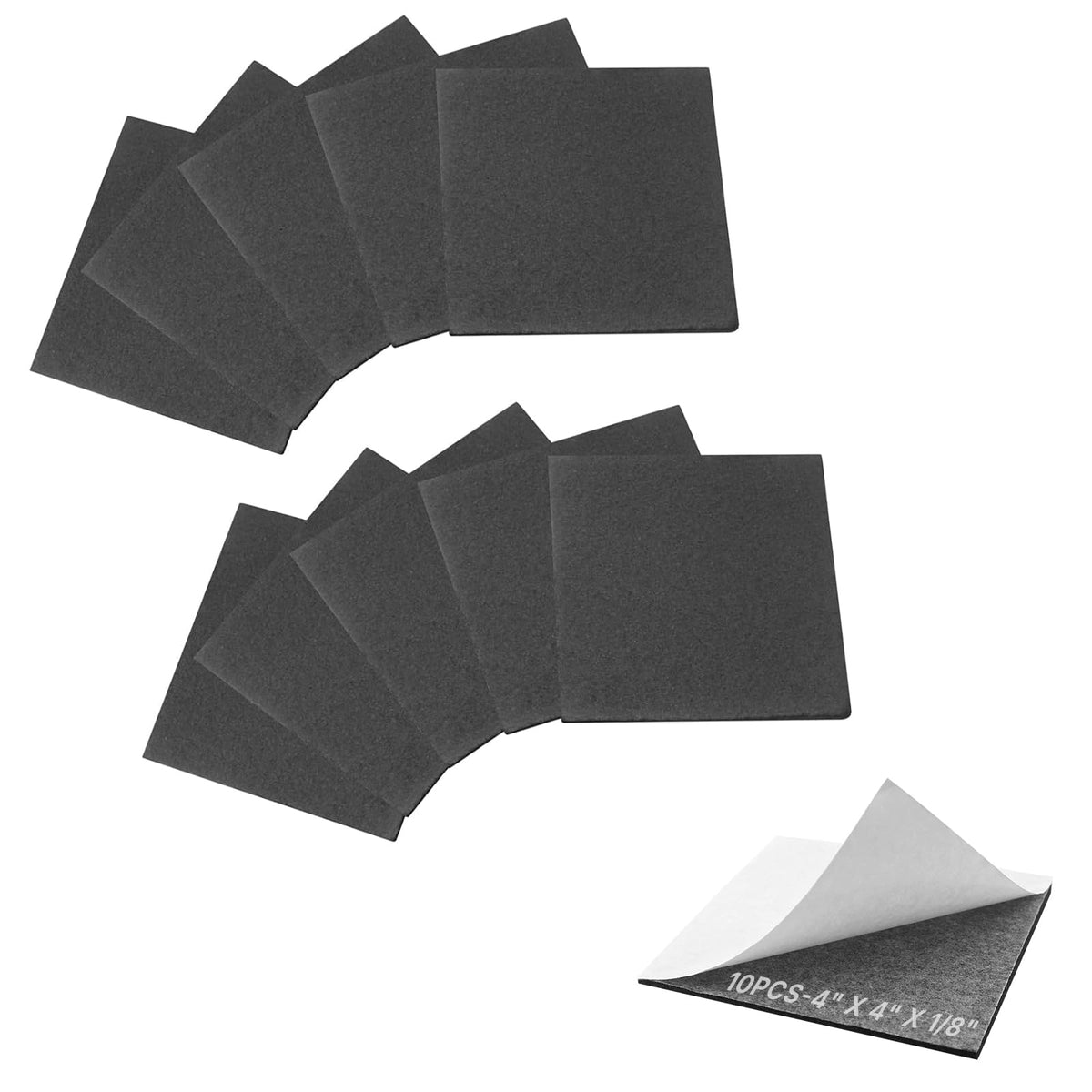 Hârtii de împachetare cu spălătoră – 10 bucuri, 1/8" x 4" x 4"