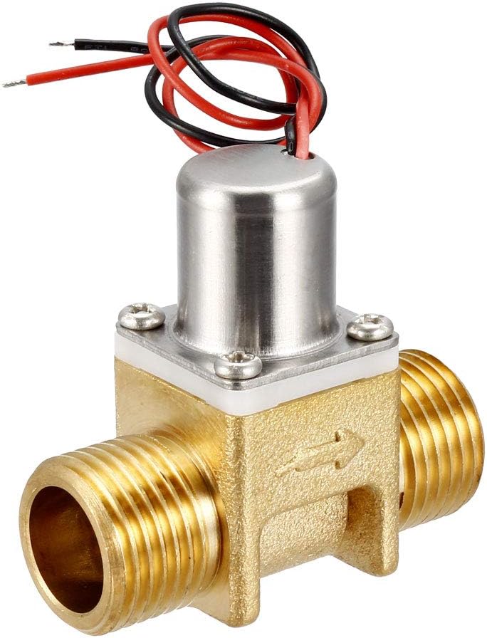 Pulse Solenoid Valve G1/2 DC3.6V Copper Male Thread Valves with Filter