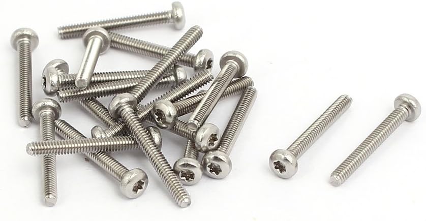 M2 x 16mm 304 Stainless Steel Torx Pan Head Screws Bolts Fasteners 20pcs