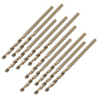 1.6mm Twist Drill High Speed Steel Bit HSS-Co 5% M35 Cobalt for Steel,Copper,Aluminum Alloy 10pcs