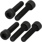5pcs M5x20mm Fully Thread 12.9 Grade Hex Socket Cap Left Hand Screw Bolt Black