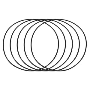 Nitrile Rubber O-Rings, 140mm OD 135.2mm ID 2.4mm Width, Metric Sealing Gasket, Pack of 5