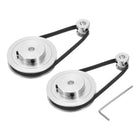 2 Set GT-2 Synchronous Wheel 20&80 Teeth 6.35mm Bore, Aluminum Alloy Timing Pulley Wheel with 2Pcs Length 250mm, Width 6mm Belt for 3D Printer, CNC Machine (20-80T-6.35B-6)