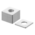 20Pcs 1" Square Plate Washer for 3/8" Bolt, 304 Stainless Steel Bearing Plate Flat Washers Spacer Gasket for Machinery Repair, Outdoor Construction (0.08" Thick)