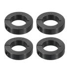 4pcs Single Split Shaft Collar 1-3/16" Bore One-Piece Clamping Collar, 2-1/16" OD, 1/2" Thickness, Black Oxide Steel Set Screw Lock Collar Clamp