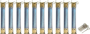 Metal Internal Flex Frames, 10Pcs 100mm/3.94" Long Lock Frame Kiss Lock Clasp Bag Frame, Hinges Spring Clip Hook for DIY Purse Handle Bag Making Sewing Craft (Bronze)