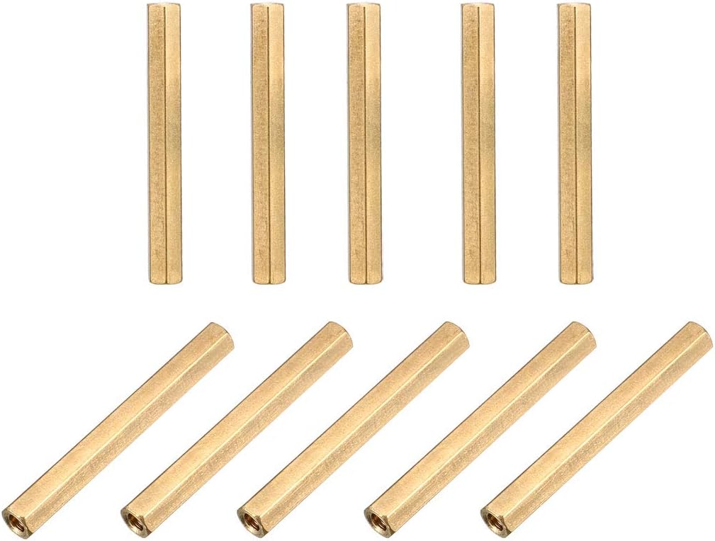 M3x40 Female-Female Hex Brass PCB Motherboard Spacer Standoff for FPV Drone Quadcopter, Computer & Circuit Board 10pcs