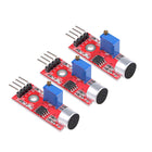 Microphone Sound Sensor Voice Detection Module with Digital and Analog Out for DIY Projects 3pcs