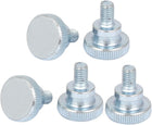 18mm Long M5x8mm Zinc Plated Metric Flat Knurled Head Thumb Screws Bolts 5 Pcs