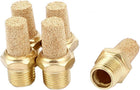 1/8PT Male Thread Pneumatic Muffler Silencer Filter Exhaust Brass 5pcs