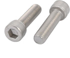 M10x35mm 1.25mm Pitch 304 Stainless Steel Hex Socket Head Cap Screws Bolts 2pcs
